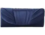 Gunne Sax by Jessica McClintock Pleated Clutch Navy