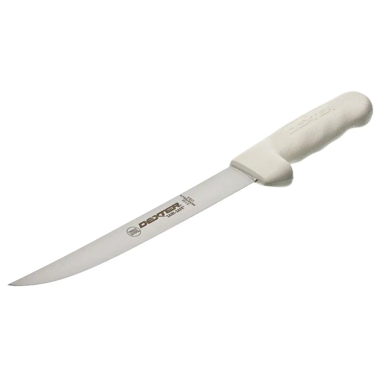 Dexter S133N-7PCP 10613 Sani-Safe 7 Inch High Carbon Steel Narrow Fillet Knife With White Handle