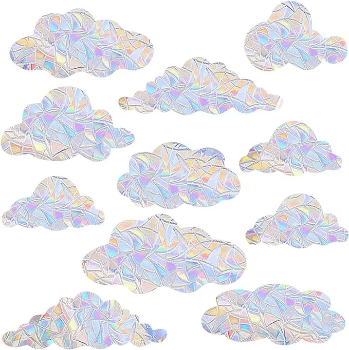 Cloud Window Clings Cloud Window Decals Static Cling Window Sticker anti Collisi