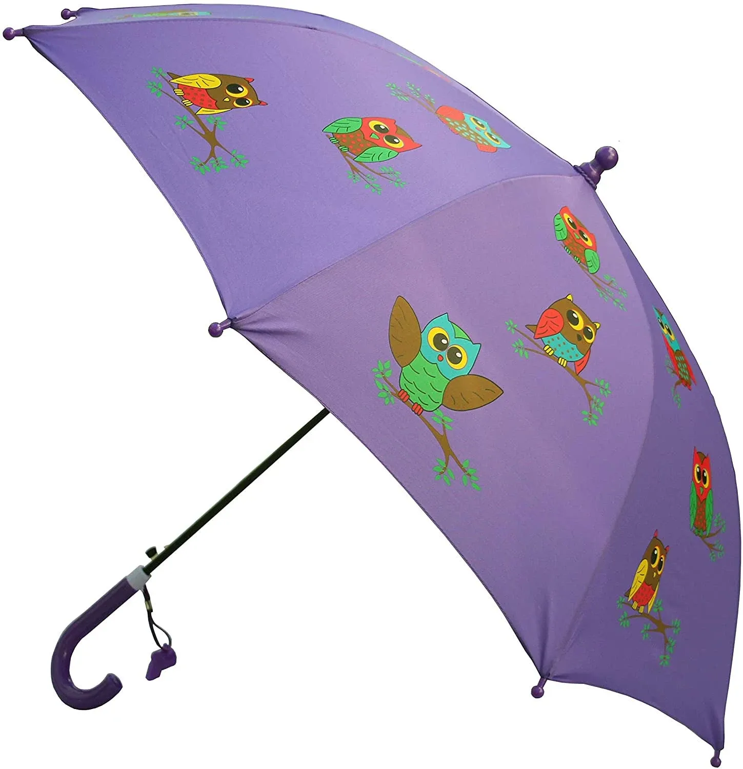 Foxfire Purple Owls Girls Umbrella