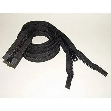 Zipper, 30 inch inch, YKK, Black, #10, Seperating Zipper, Double Metal Slider ...