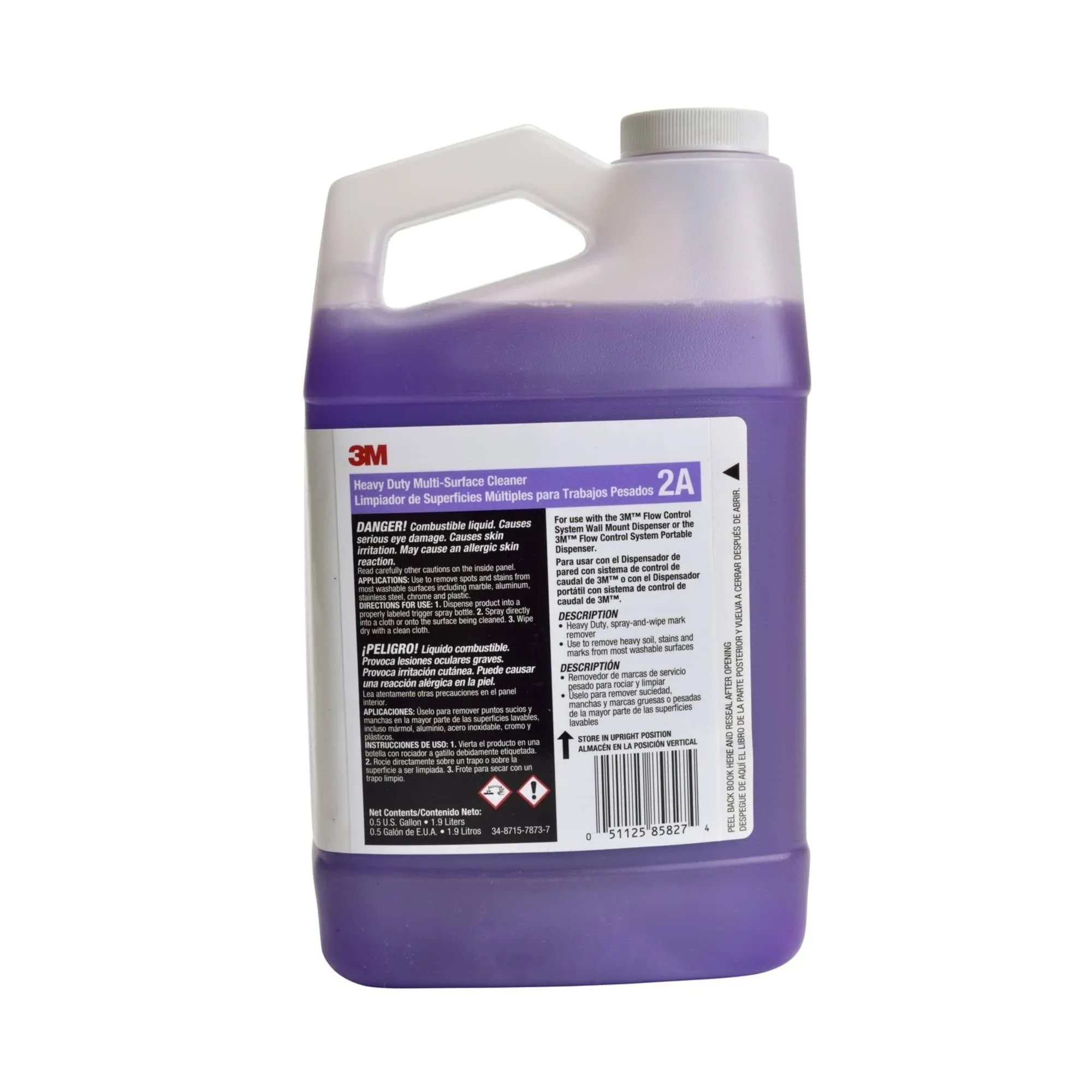 3M Flow Control 2A Heavy Duty Multi Surface Cleaner Concentrate 64 oz