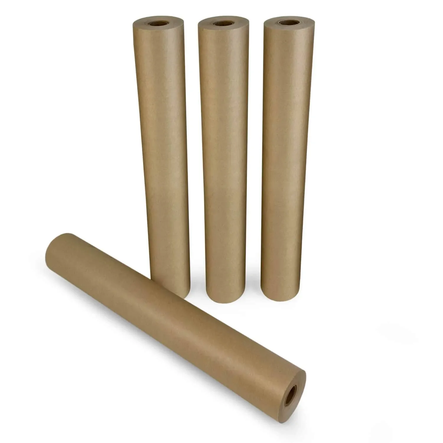 Idl Packaging 24" x 180 Feet (2160 Inches) Brown Kraft Paper Roll, 30 lbs (Pack ...