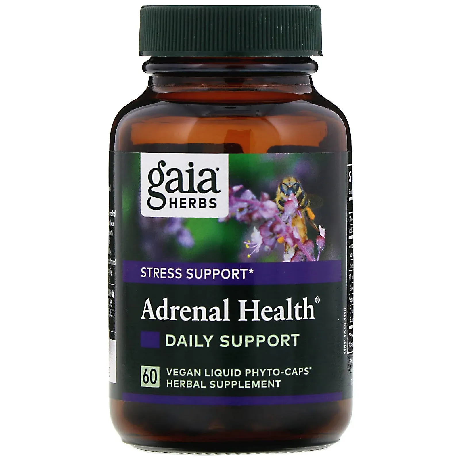 Gaia Herbs Adrenal Health Daily Support - 60 Vegan Liquid Phyto-Caps