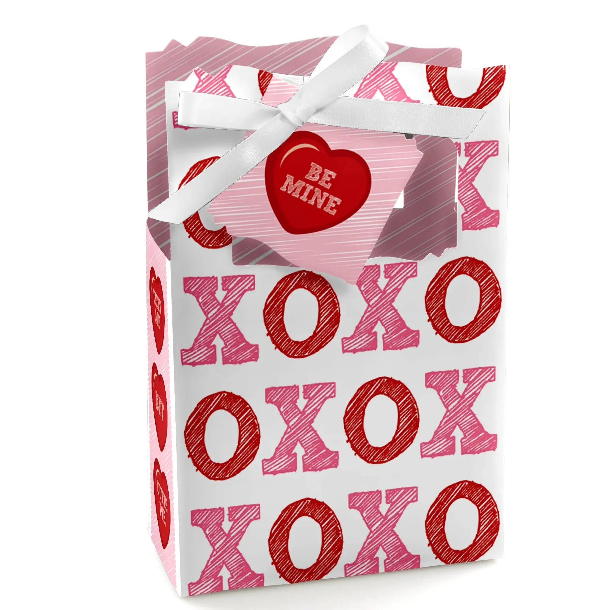 Big Dot of Happiness - Conversation Hearts - Valentine's Day Party Favor Boxes ...