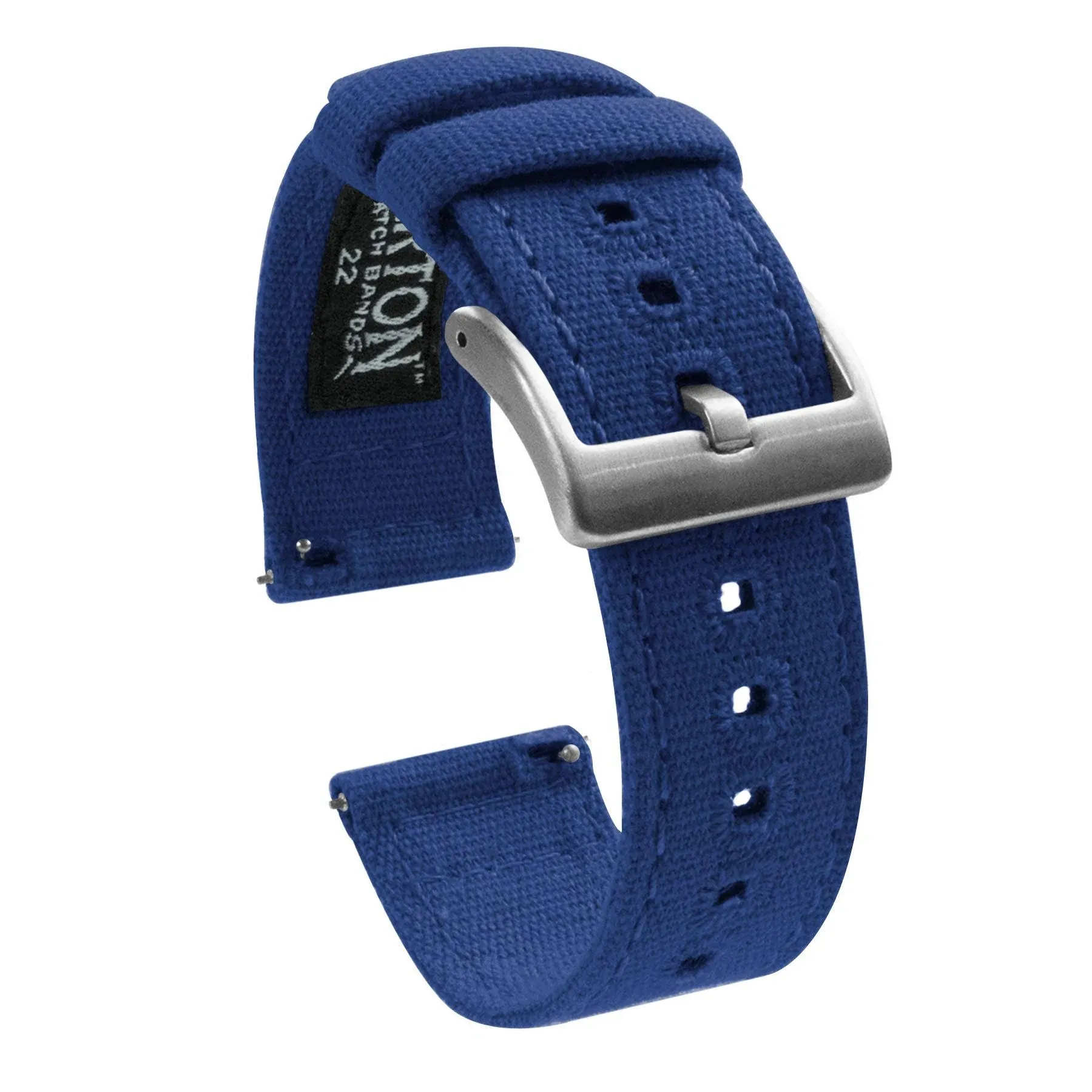 Barton Watch Bands 22mm Royal Blue - Barton Canvas Quick Release Watch Band ...