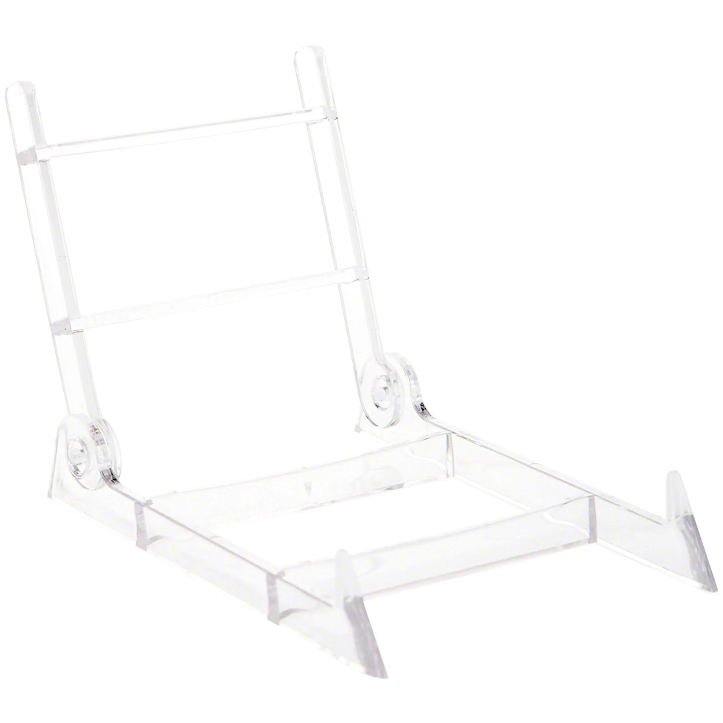 Plymor Clear Acrylic Adjustable Display Easel, 3.25" W x 5" D x 3.5" H