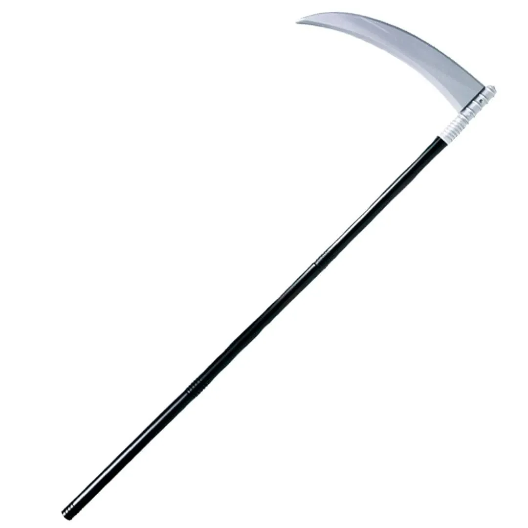 Kangaroo Grim Reaper Scythe Weapon – Scythe Prop for Halloween Parties – 40-inch Long Reaper Sickle for Kids and Adults – Grim Reaper Costume Accessory – Scythe Weapon with Plastic Sickle Prop