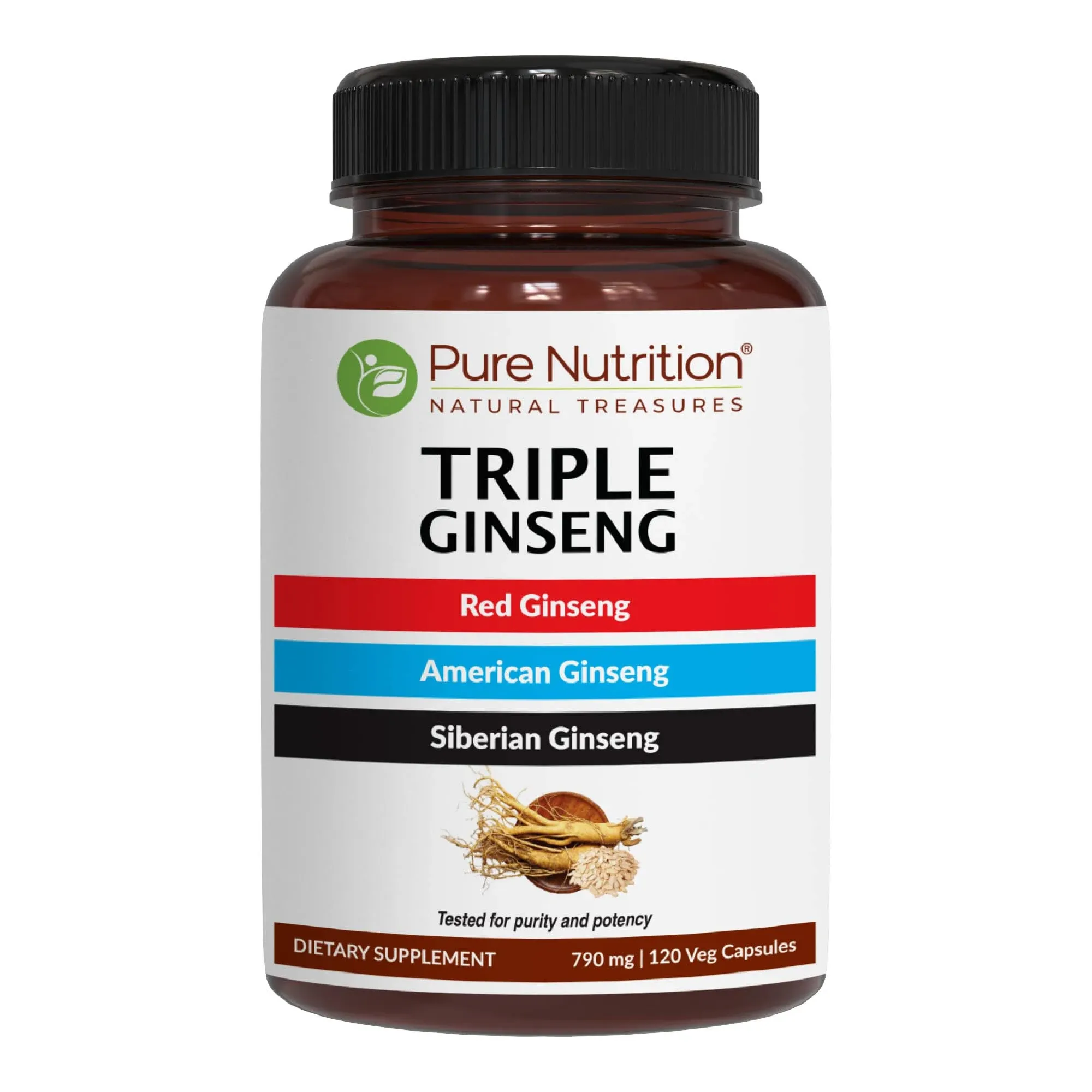 Pure Nutrition Triple Ginseng - A Unique and Effective Combination of Red Ginseng ...