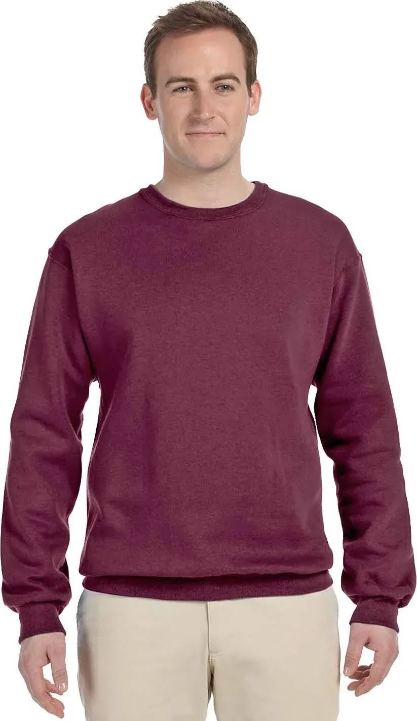 Jerzees 562B Youth NuBlend Fleece Crew - Maroon - M