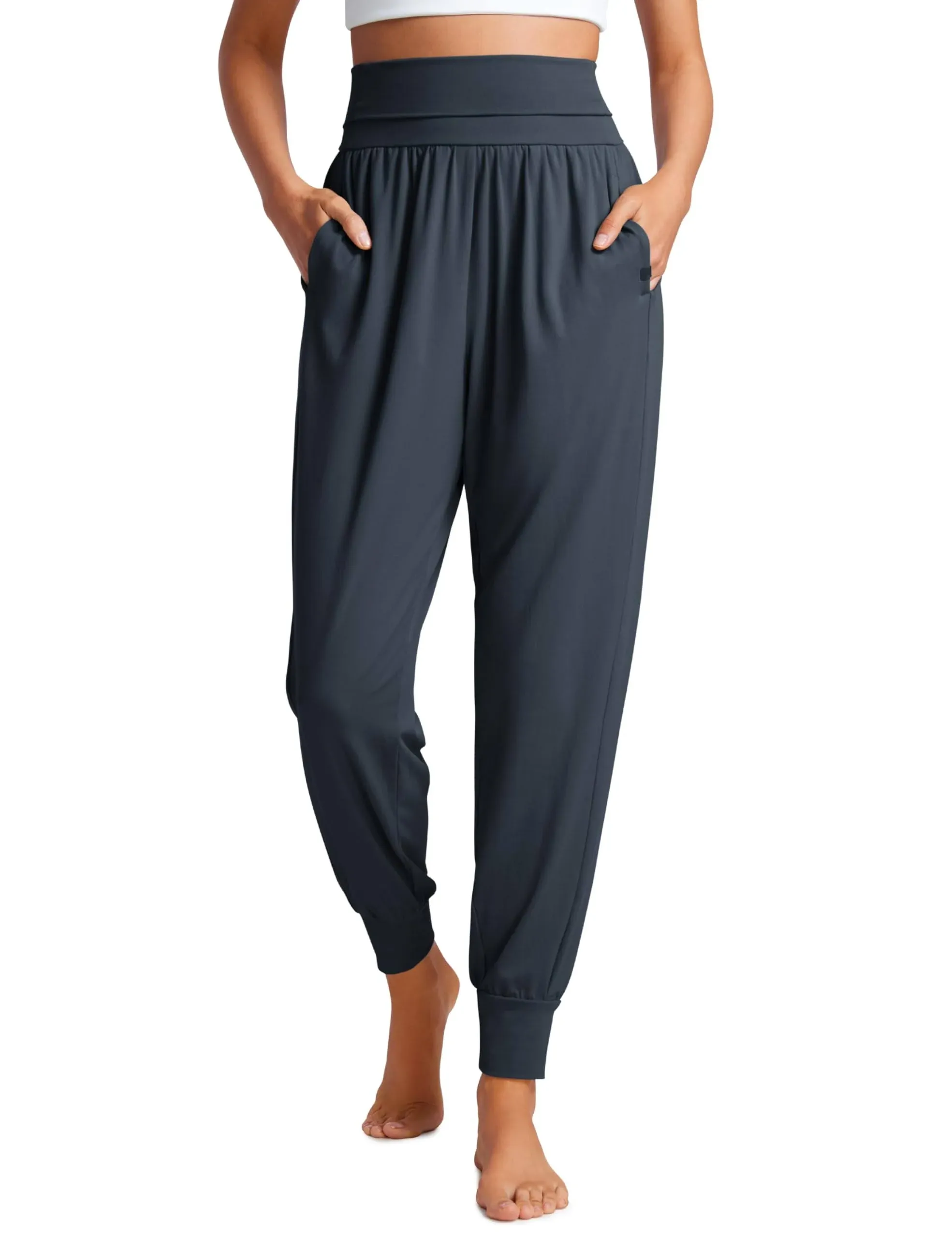 CRZ Yoga Women's High Waisted Yoga Jogger Pants