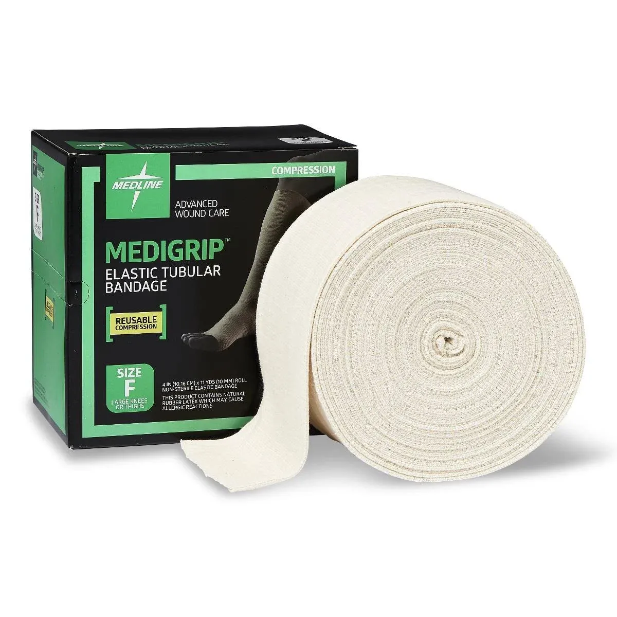 Medigrip LF Elastic Tubular Support Bandage 4 inch x 11 Yard - 1/Box