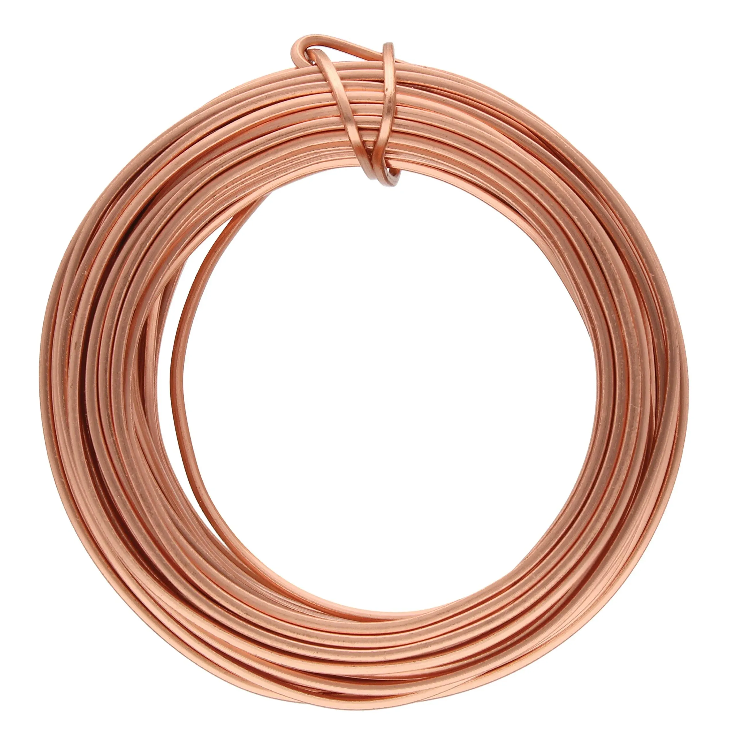 Beadsmith Non-Tarnish Copper Square Craft Bead Wire 18ga (21ft)