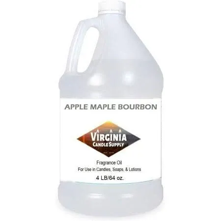 Apple Maple Bourbon Fragrance Oil (64 oz Bottle) for Candle Making, Soap...