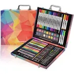 Darnassus 132-Piece Art Set, Deluxe Professional Color Set, Art Kit for Kids and