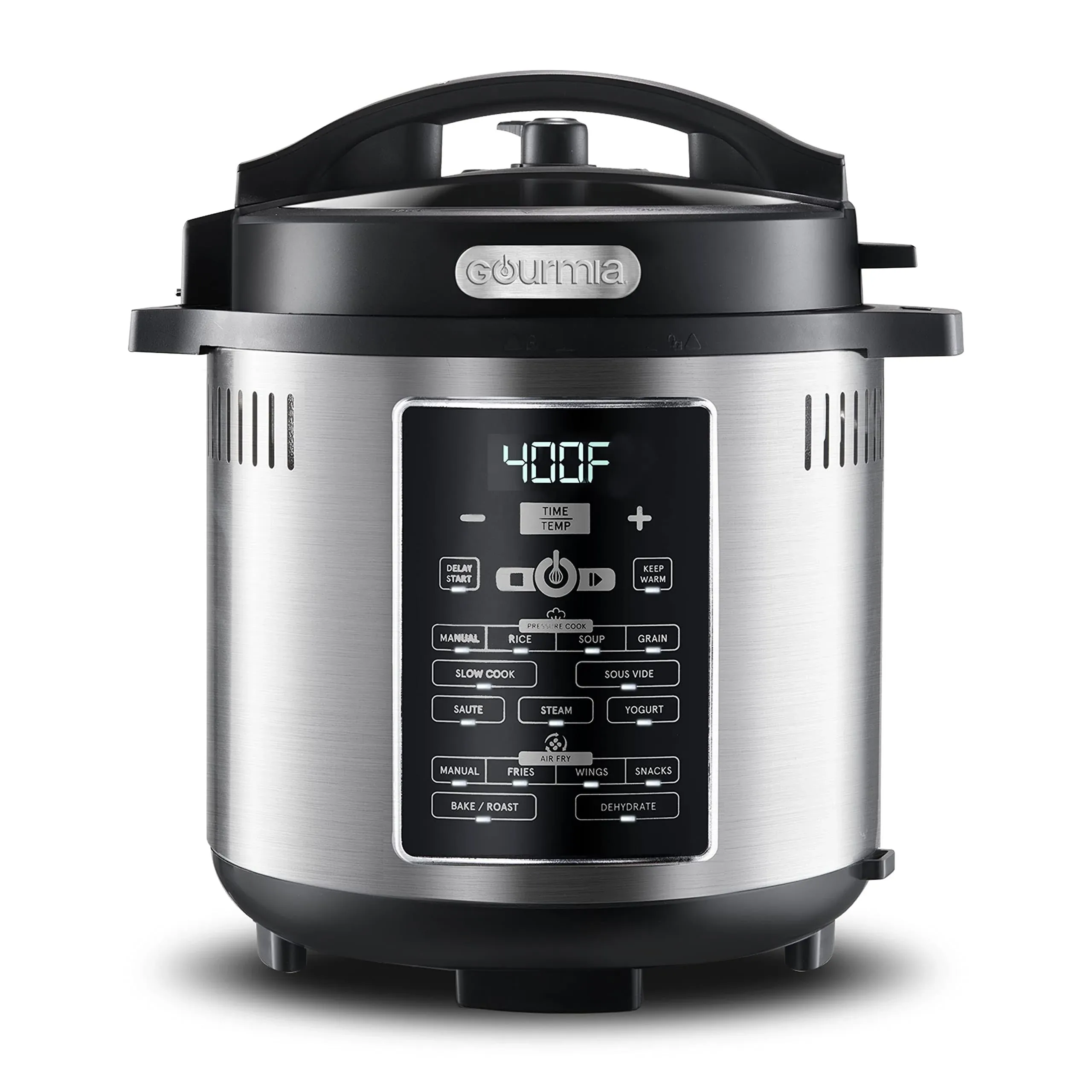 Gourmia 6-Quart Pressure Cooker and Air Fryer