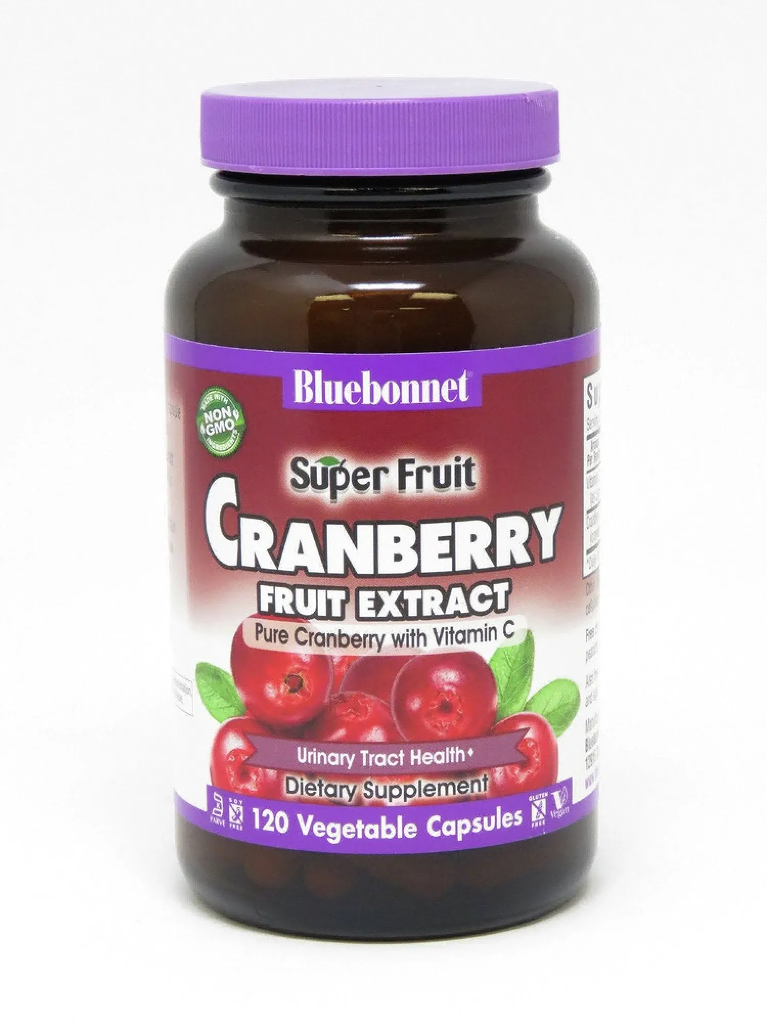 BlueBonnet Super Fruit Cranberry Supplement, 120 Count, White