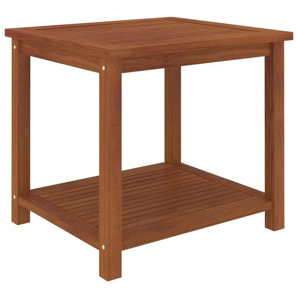 vidaXL Side Table Solid Acacia Wood 17.7"x17.7"x17.7"