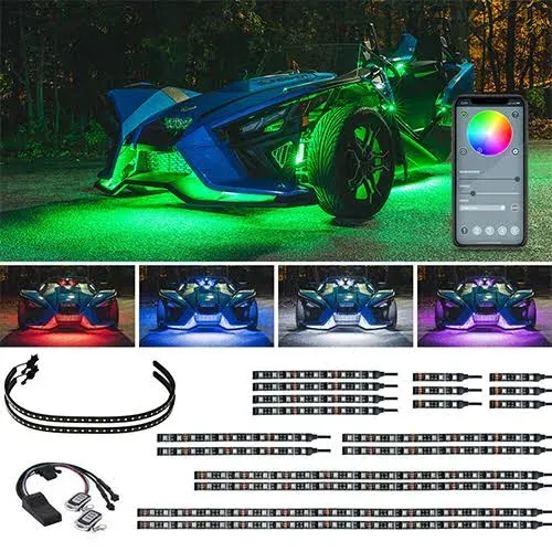 LEDGlow Bluetooth Advanced Million Color Slingshot LED Lighting Kit