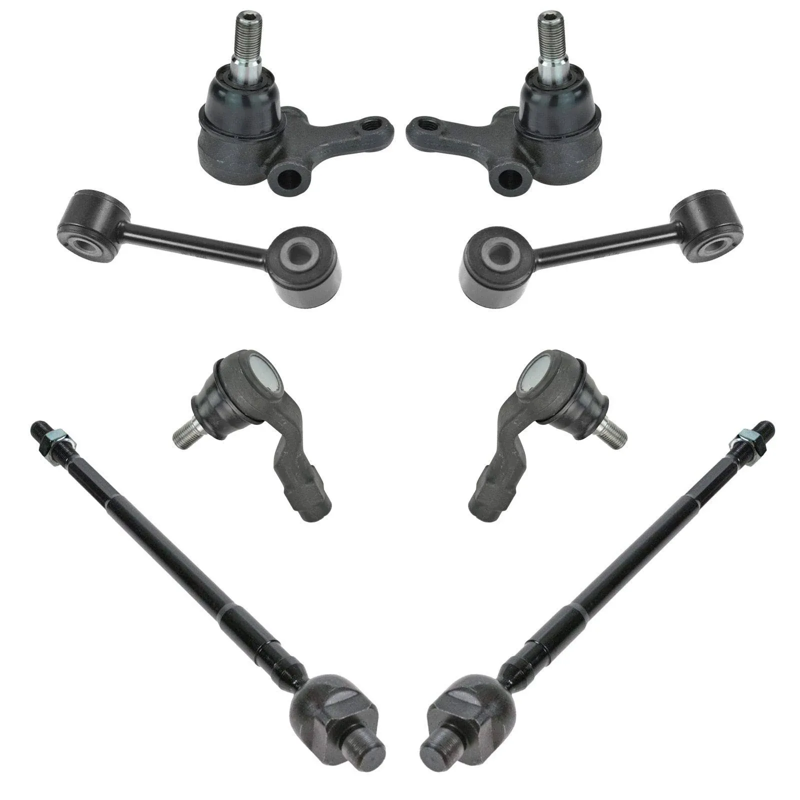 TRQ Front Tie Rod Ball Joint Sway Bar Link Steering Suspension Kit 8pc for Miata ...