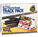 Snap-Fit E-Z TRACK WORLD’S GREATEST HOBBY TRACK PACK - Steel Alloy Rail with Bla