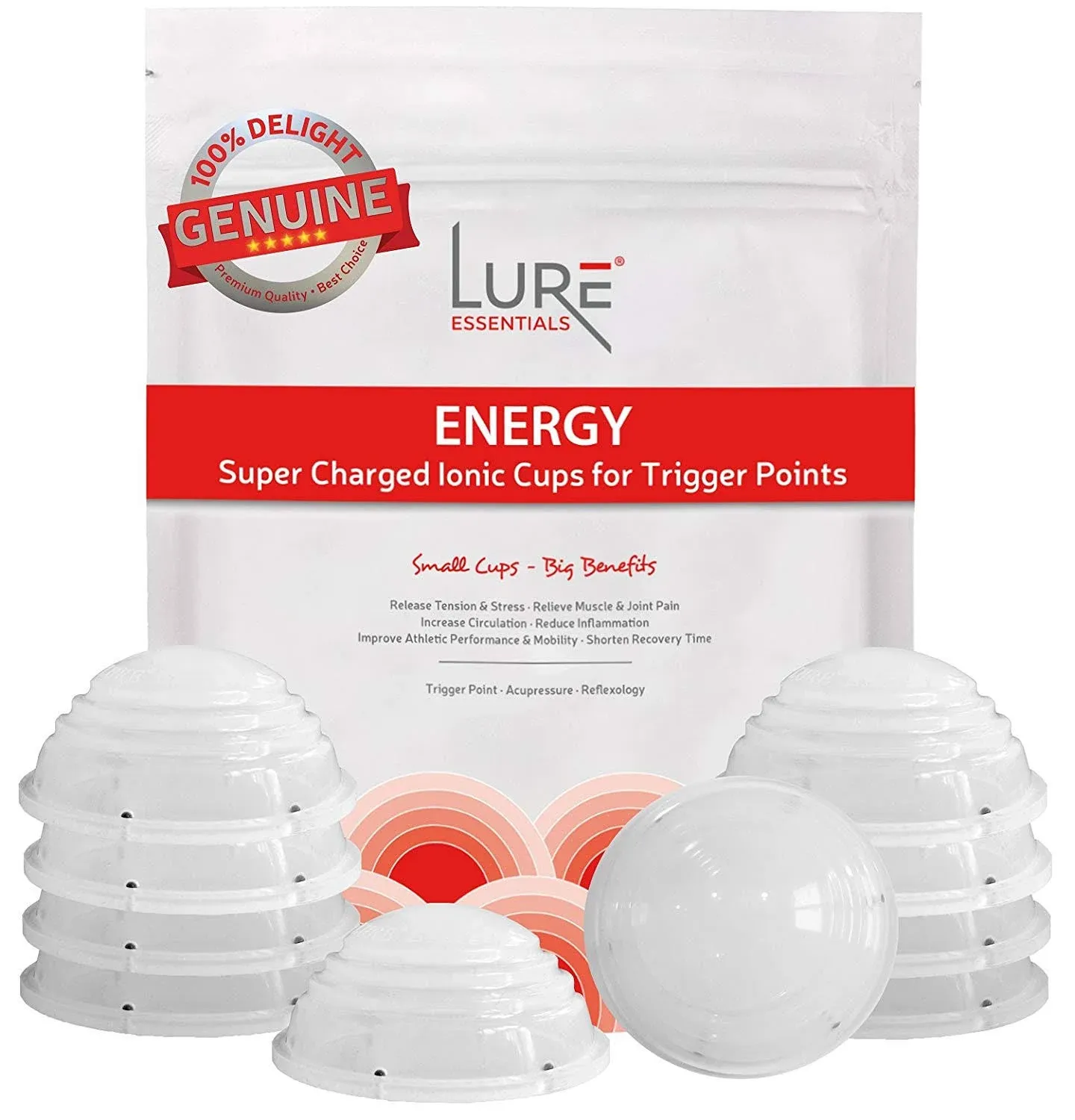 Lure Home Spa Ionic Energy Cupping Therapy Sets – Silicone Cups for Cupping ...