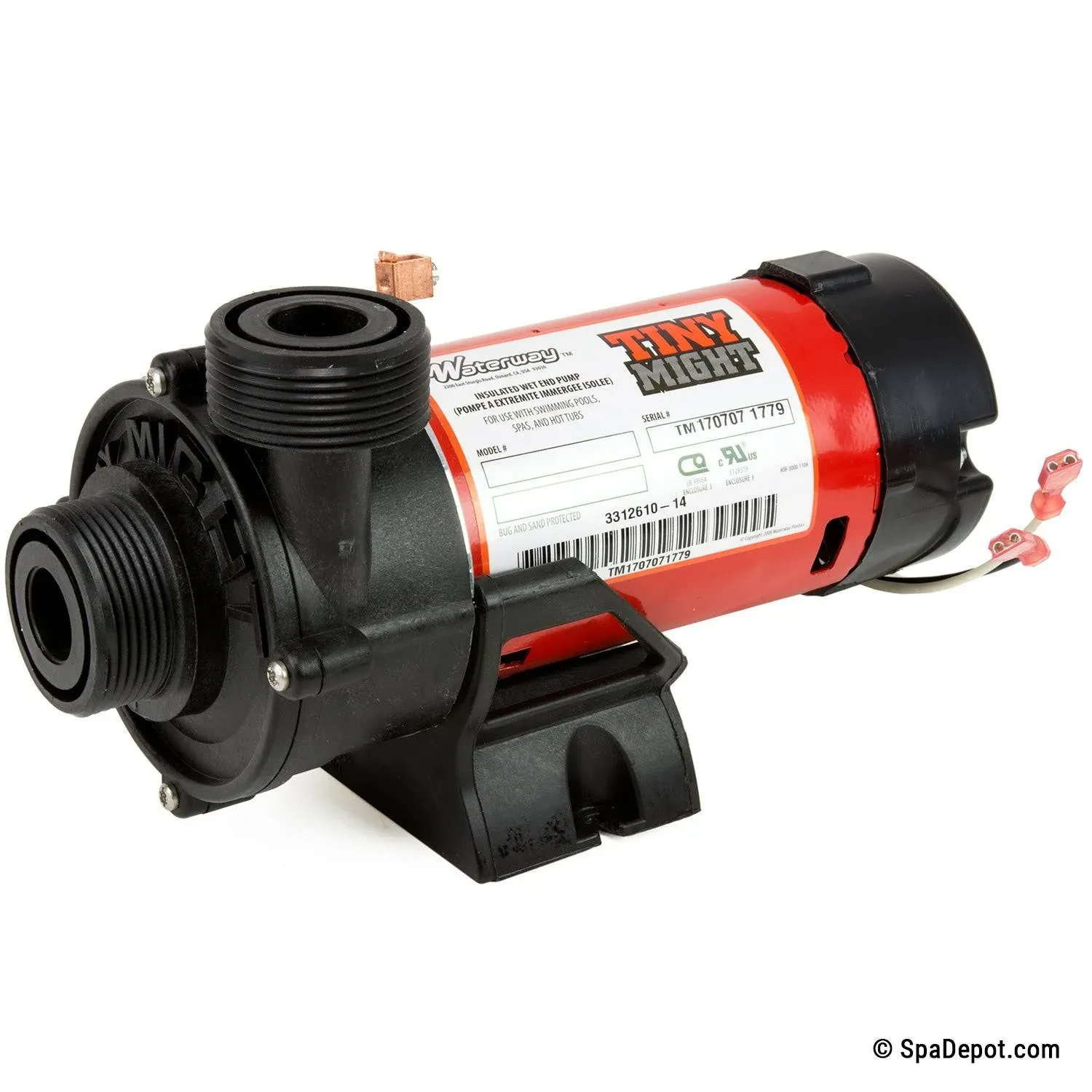 Waterway Tiny Might Circulation Pump - 115V - 3312610-14