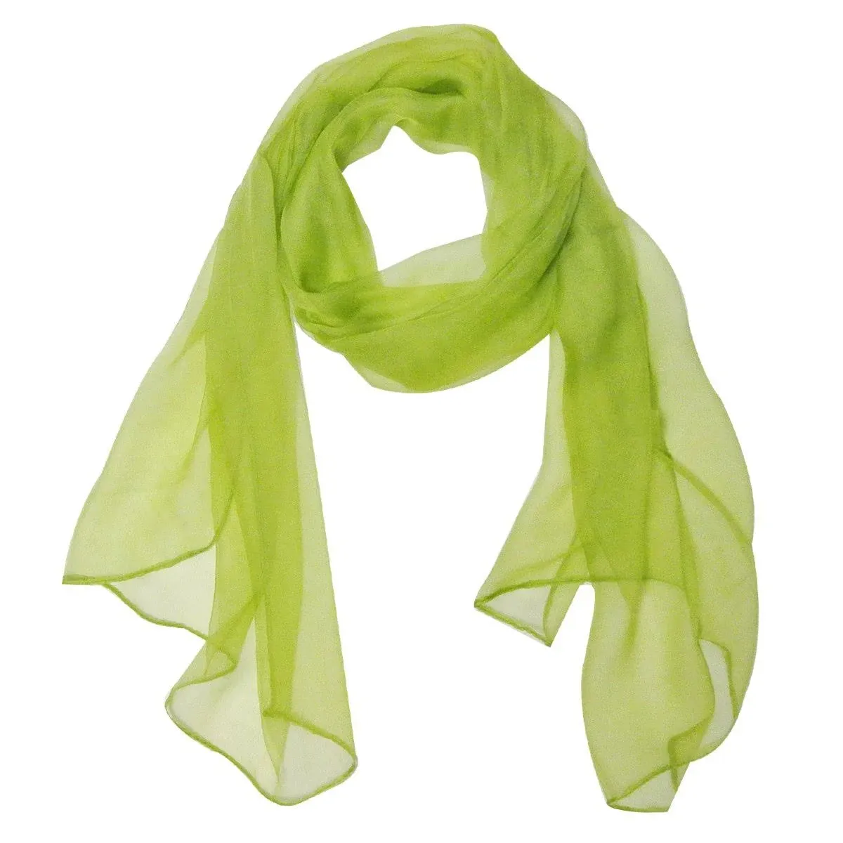 Wrapables Solid Color Silk Long Scarf