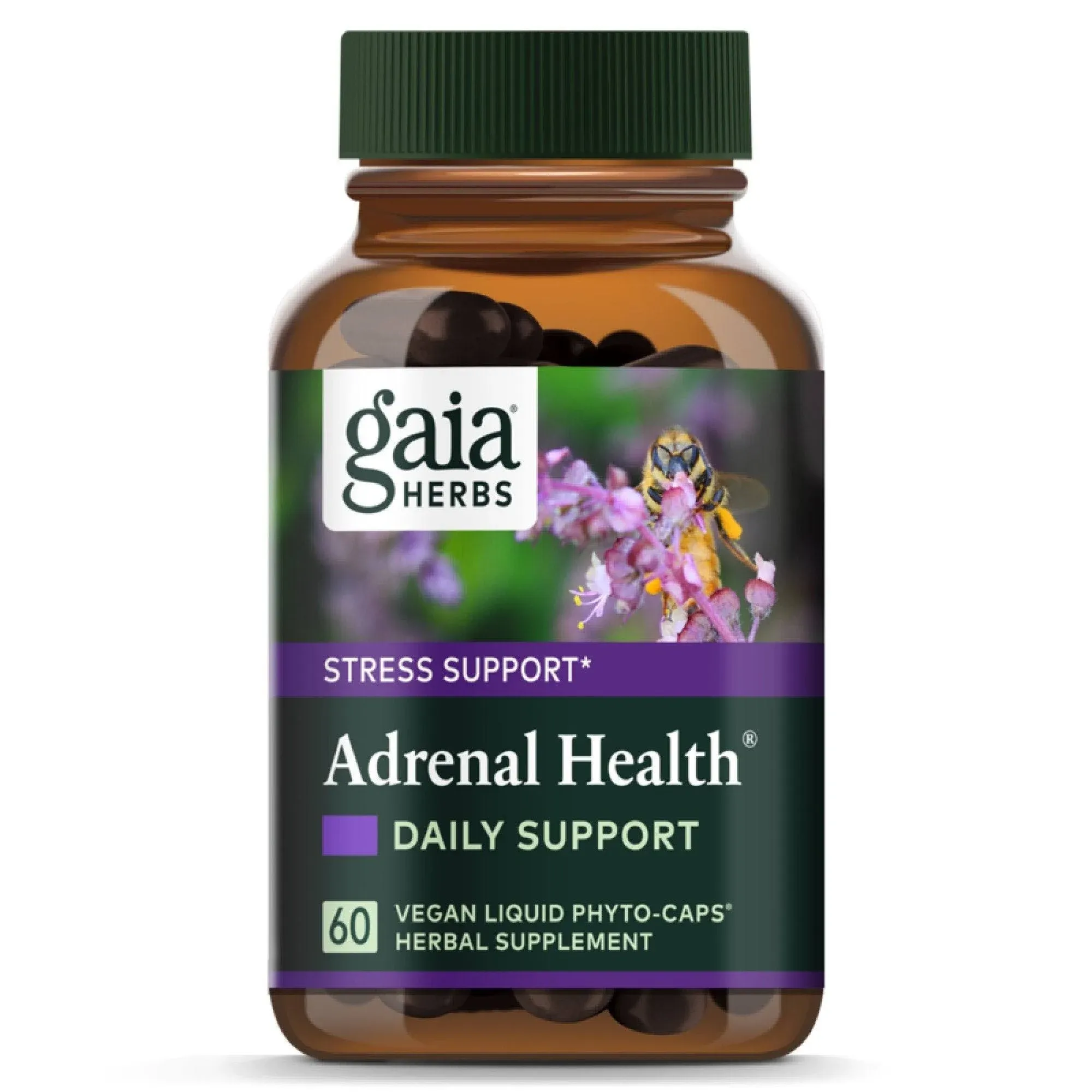 Gaia Herbs Adrenal Health with Holy Basil & Rhodiola, Capsules - 60 count