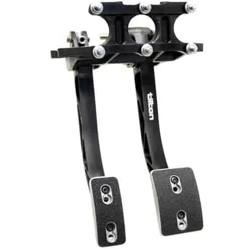 Pedal Assembly - 600-Series - Brake / Clutch - 5.0-6.2:1 Ratio - Forward Swinging Overhanging Mount - Aluminum - Black Anodized - Each