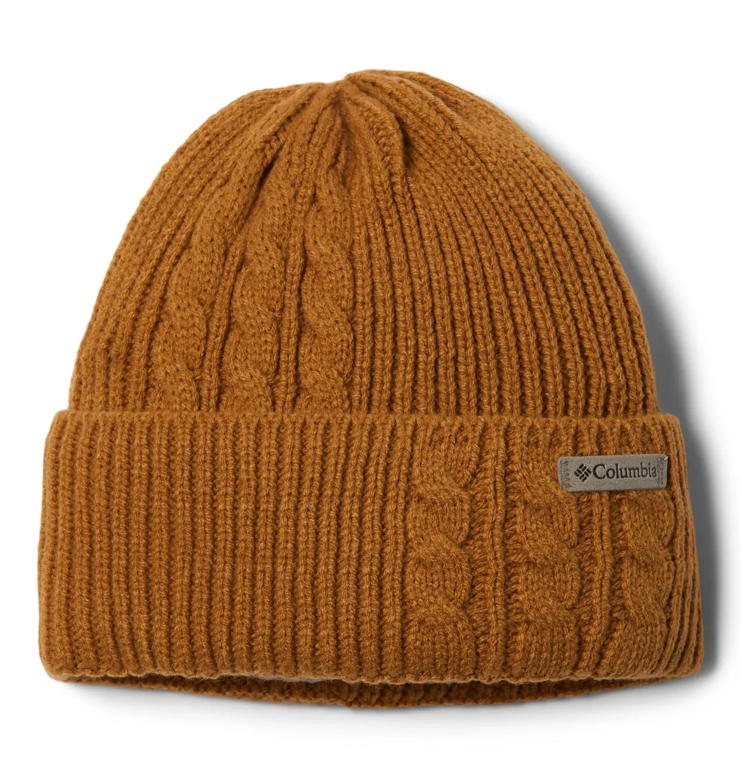 Columbia Women's Agate Pass Cable Knit Beanie, Camel Brown, One Size