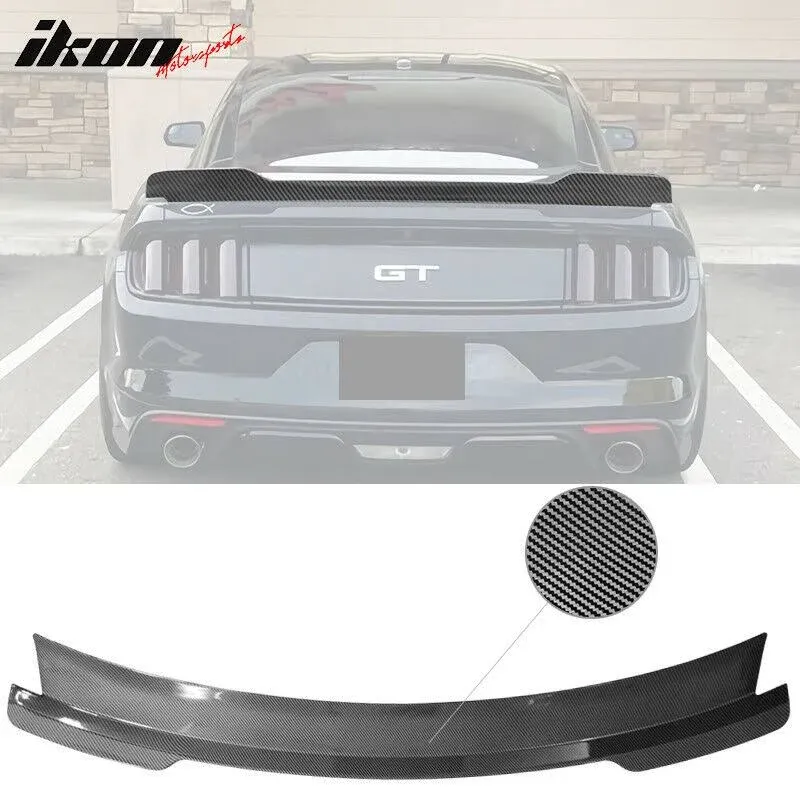 Ikon Motorsports Compatible with 15-22 Ford Mustang Coupe MD Style Trunk Spoiler ...