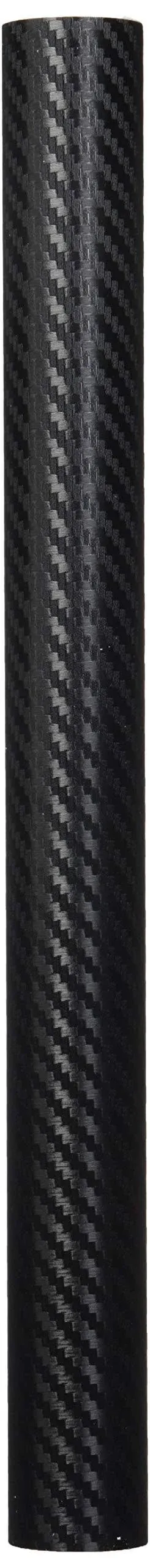 3D Carbon Fiber Film Twill Weave Vinyl Sheet Roll Wrap (12" X 60", Black)