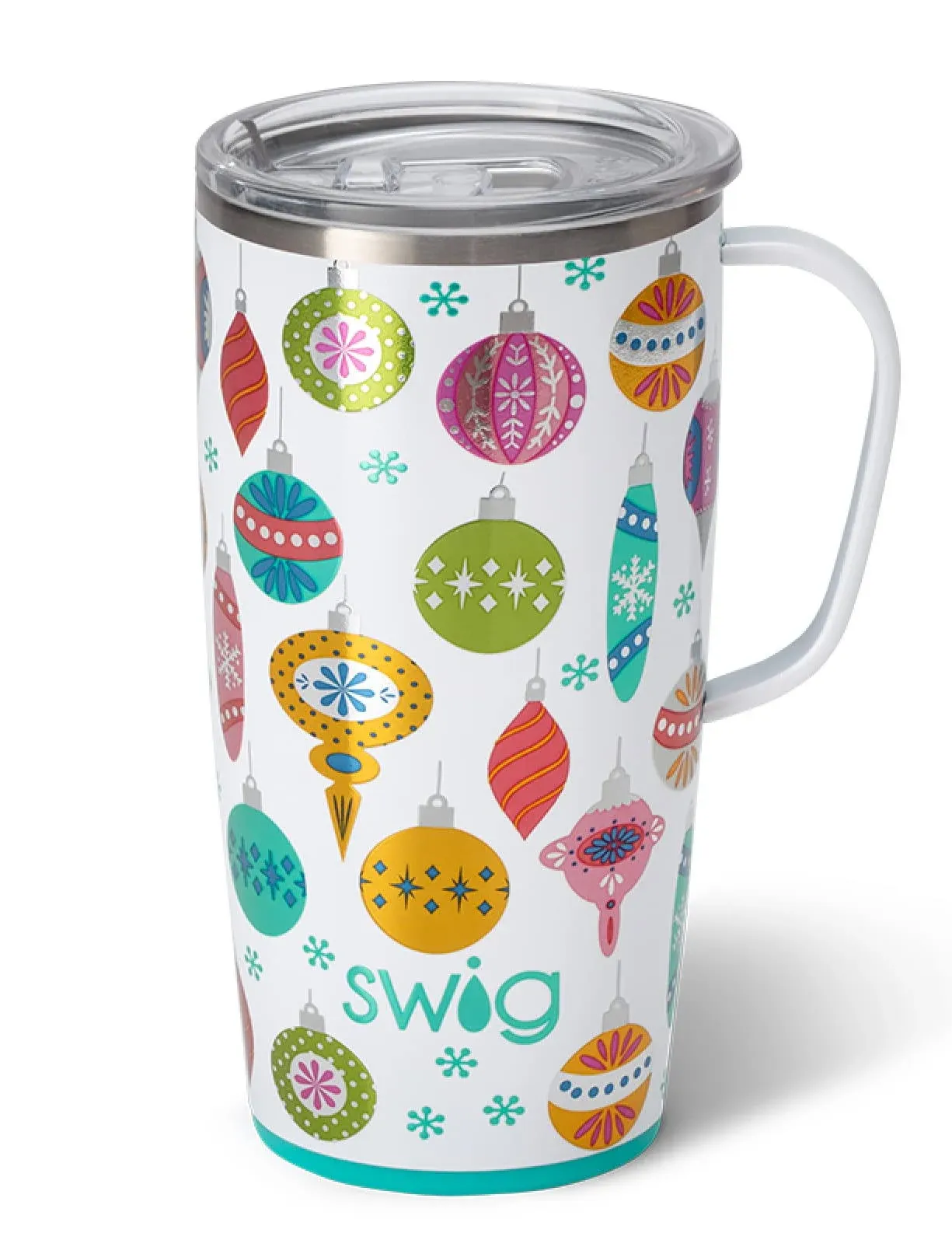 Swig Life 22oz Travel Mug, Insulated Tumbler with Handle and Lid, Travel Coffee Mug, Cup Holder Friendly Travel Mug, Stainless Steel 22 oz Tumbler, Reusable Insulated Tumbler with Lid (Amethyst)