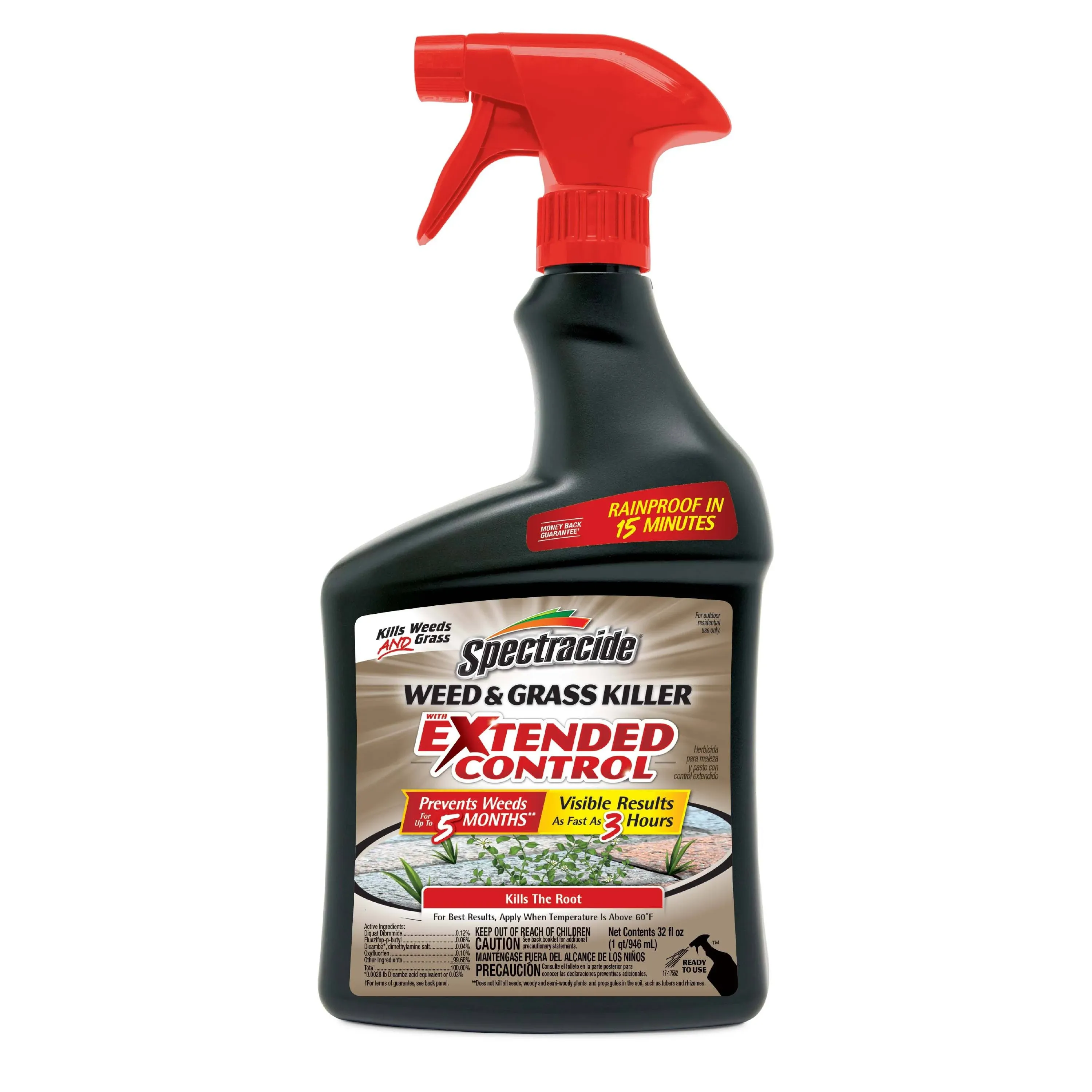 Spectracide Weed & Grass Killer, with Extended Control - 32 fl oz