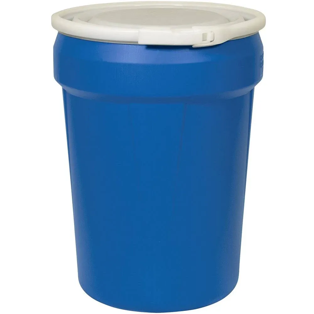 Eagle 30 Gallon Blue Barrel Drum 1601B