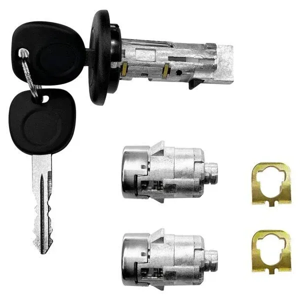 Ignition Switch Lock Cylinder Front Door Cylinders with Keys Replacement for 2003 ...