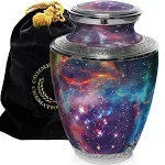 Cosmic Galaxy Cremation Urn for Human Ashes | adamsbargainshop