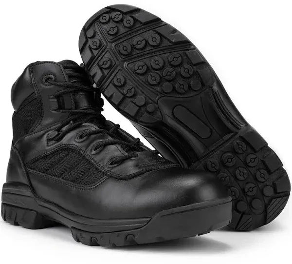 6" Coolmax Ryno Gear Tactical Combat Side Zip Boots (Black) 13