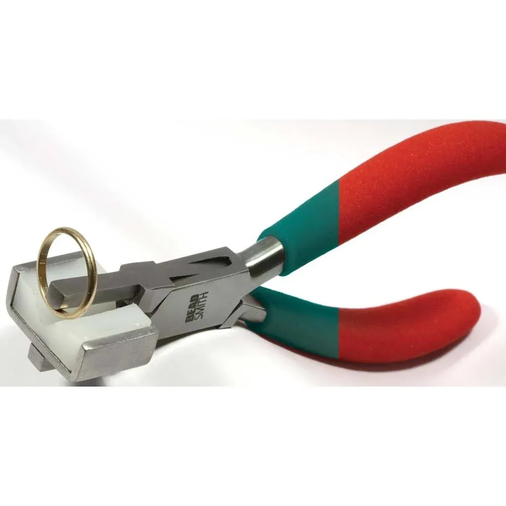 The Beadsmith Bow Closing Pliers – Nylon Jaw Ring Bending Tool – 5.5 Inches (140mm) – Used for Closing and Adjusting Pendant Bow, Rings, & Loops