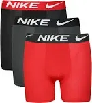 Nike Boys 8-20 3-Pack of Boxer Briefs, Red, Medium