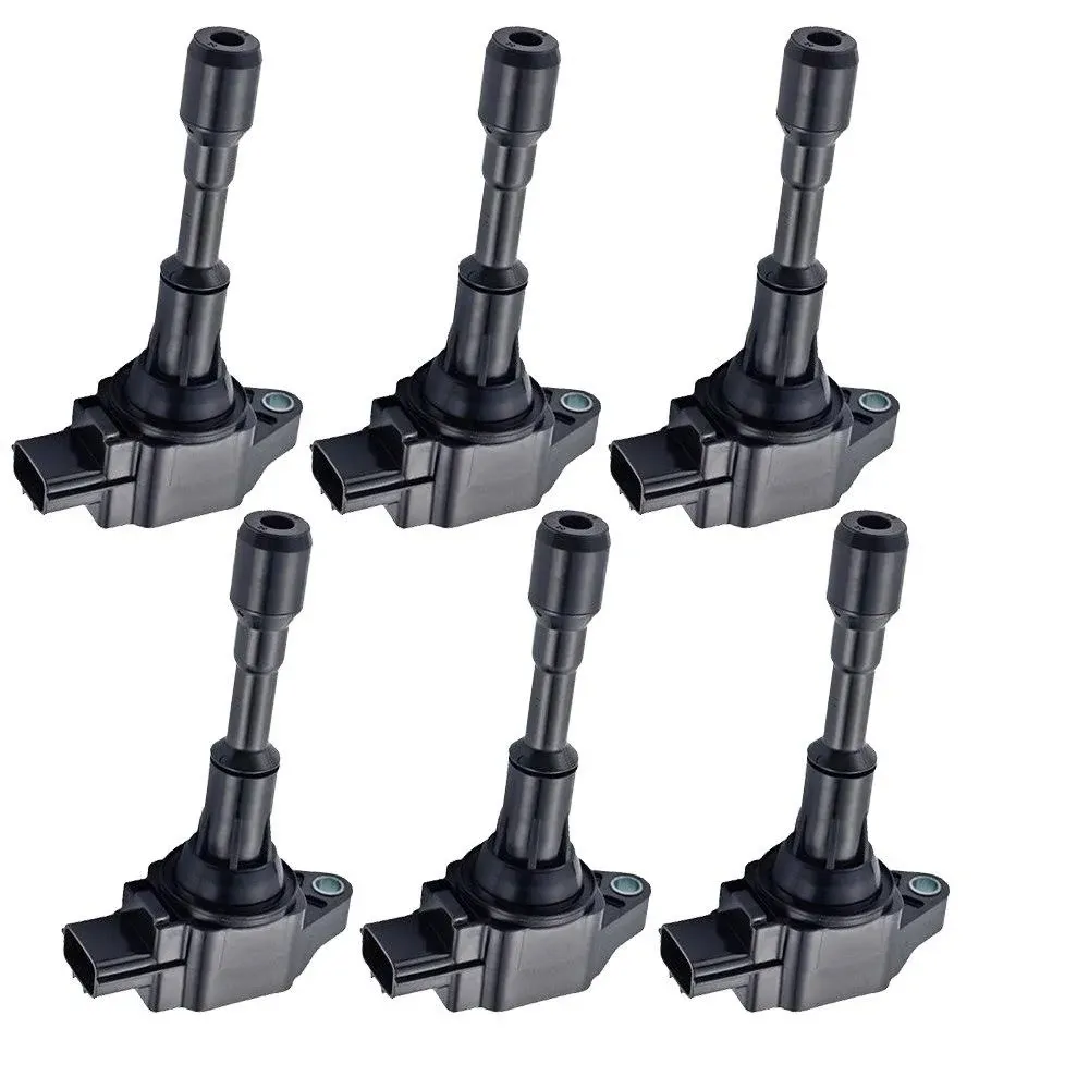 ENA Set - of 6 Ignition Coil Pack Compatible with Nissan Infiniti for 370Z G37 M