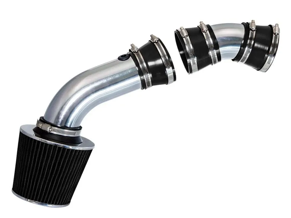 Rtunes Racing Short Ram Air Intake Kit + Filter Combo BLACK Compatible For 96-98 Silverado/Cheyenne / 96-99 Suburban/Tahoe/96-00 C/K 1500/2500/3500 V8 5.0L 5.7L (2 PCS)