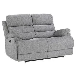 Lexicon Greyville Wall-Hugger Power Double Reclining Loveseat Gray