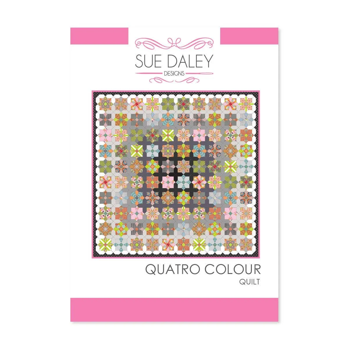 Quatro Colour Quilt Pattern by Sue Daley