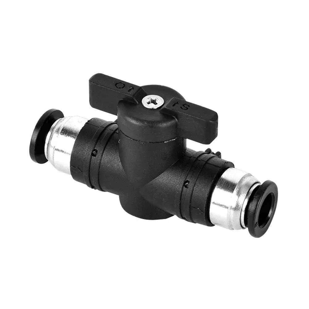 Beduan Push to Connect Fitting Ball Valve 6mm Tube OD Pneumatic Air Flow Control ...