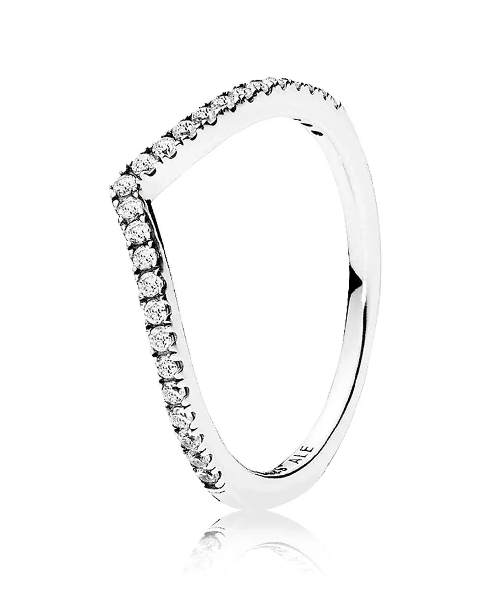 Sparkling Wishbone Ring