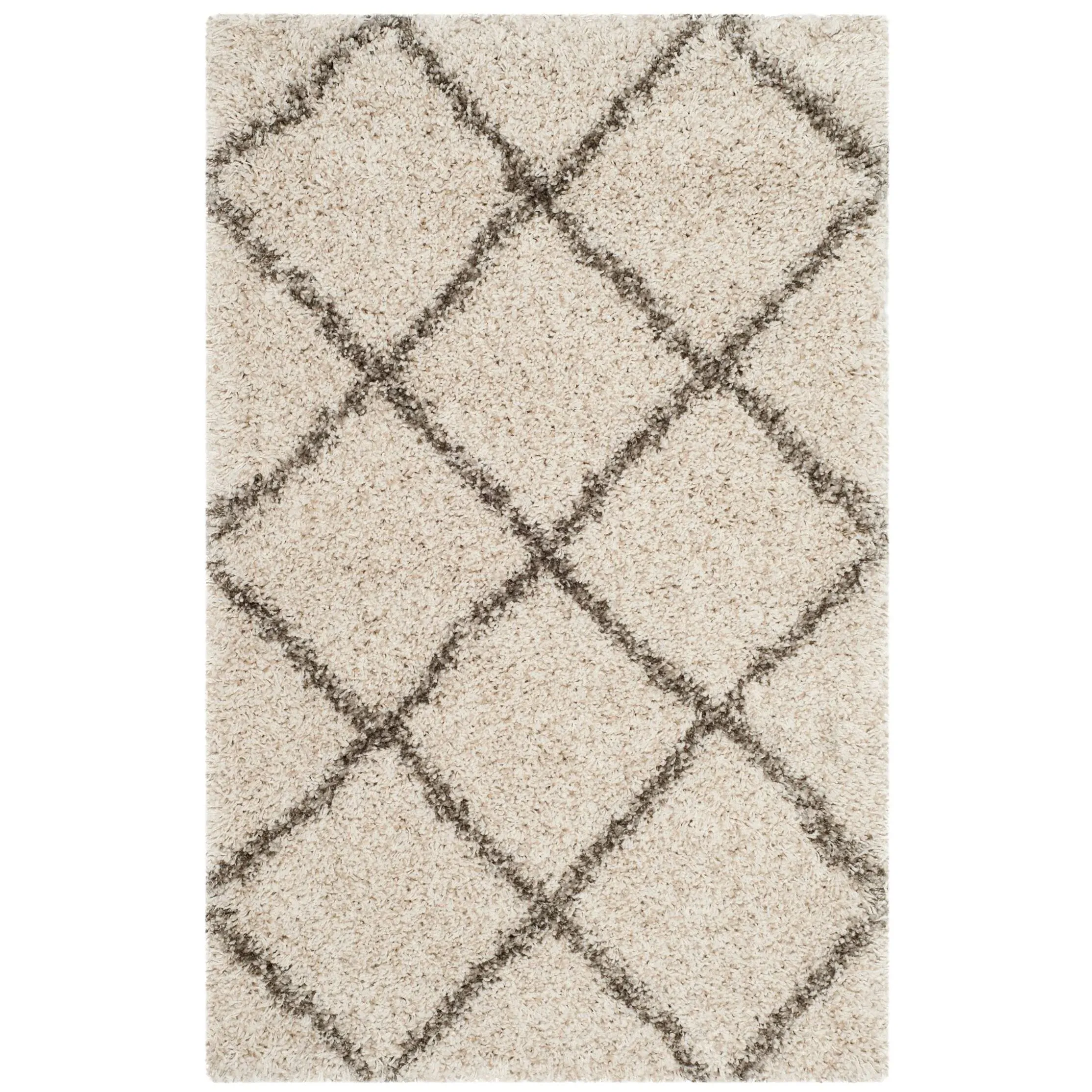 Safavieh Hudson Shag SGH281A 2'3" x 3'9" Ivory / Grey Area Rug