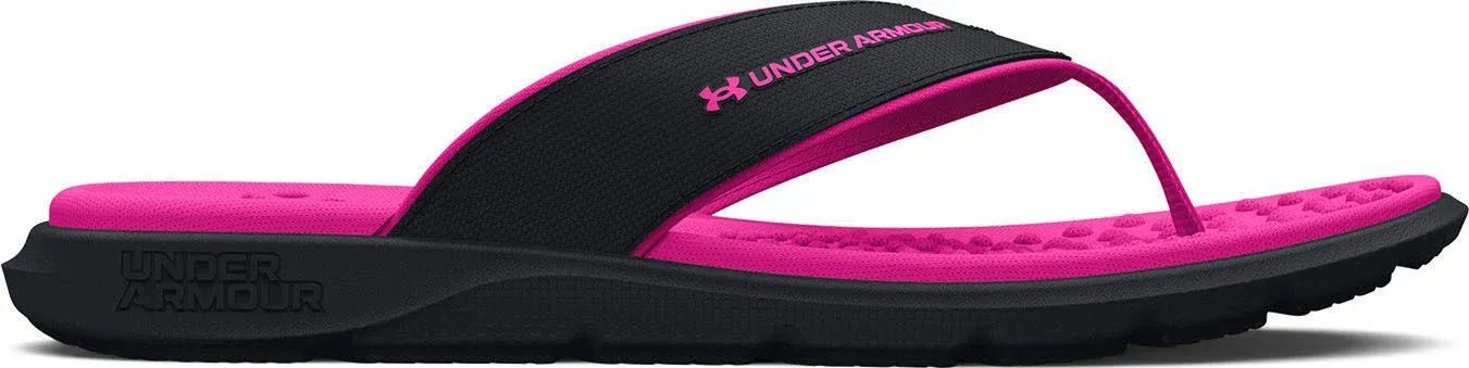 Under Armour Girls' Ignite Pro Marbella Sandals, 6, Black / Rebel Pink (002)