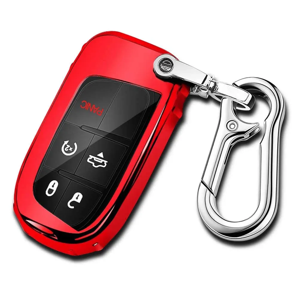 QBUC for Jeep Key Fob Cover with Keychain Soft TPU Key Fob Case Dodge Durango ...